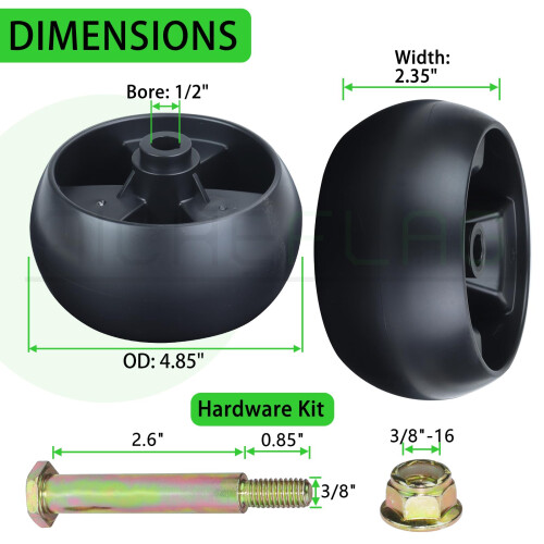 Deck Wheel Replacement Kit for MTD Cub Cadet 73404155 Restore Deck Stability and Cutting Height 2