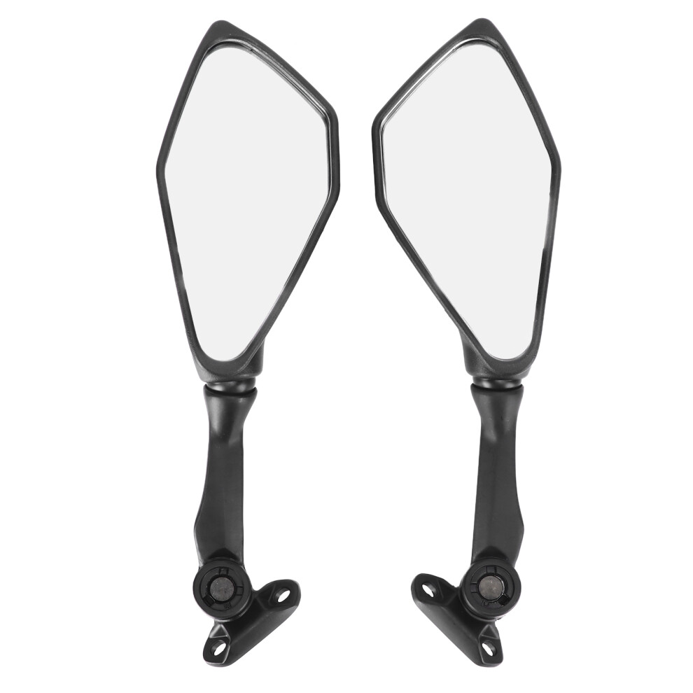 Folding Motorcycle Rearview Mirror For Ninja 300 250 Zx6r 636 Black 5071376522859