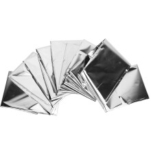 Survival Kits, Emergency Thermal Blankets That Reflect Body Heat, Compact Emergency Protection In All Weather Conditions, Silver Foil Blanke