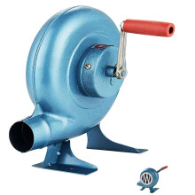 Forge Blower 350W Manual Hand Crank Air Blower for Blacksmith, Coal Lighter and Outdoor Fireplace