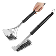 Grill Brush BBQ Grill Cleaner 2 Pack Metal Brushes for Outdoor Barbecue Fast Grease Removal