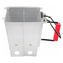 Collapsible Charcoal Chimney Starter for Camping, Fast Ignition Portable Outdoor Cooking Tool