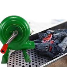 Blacksmith Forge Blower 80W Hand Crank Manual Fireplace Fan for BBQ Fire Starter Durable Finish
