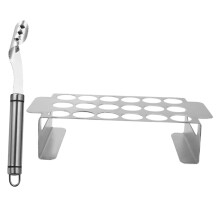Jalapeno Corer and Stand Stainless Steel Pepper Coring Tool for Grilling and Stuffing BBQ