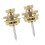 Lot de 2 verrous de sangle antidérapants, broches de-L doré 1