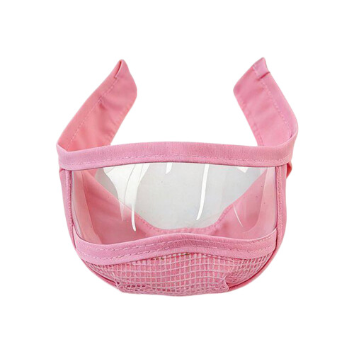 Catss Bubble Muzzles Transparents Permeable Face Cover-Pink M
