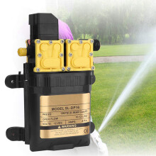 12V Pressure Diaphragm Water Pump with Dual Fan Cooling for Irrigation and Car Washing