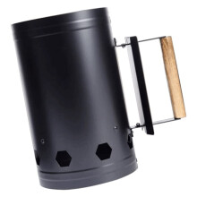 Charcoal Chimney Starter for BBQ Grill Outdoor Cooking, Fast Ignition Durable Steel Heat Shield Handle