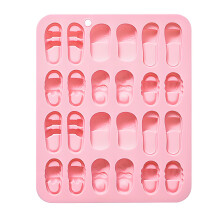 6 Styles Slipper Shaped Silicone Mould Set Of 24 Cavities-1