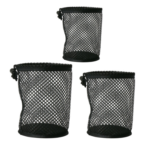 3Pcs Ergonomic Golf Ball Drawstring Bags for Enhances-Black