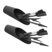 Gardening Tool Kit for Succulent and Bonsai, Compact Indoor Outdoor Plant Care Set, Black Finish