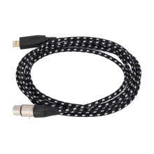 USB Microphone Cable USB to XLR Female 3m/9.8ft for Recording