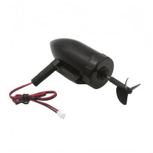 ABS Plastic RC Boat Motor 130mm Waterproof Left Motor with 3Blade Propeller Easy Installation