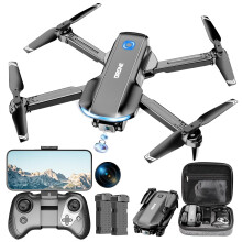 Drone with Camera 1080P HD Foldable FPV Quadcopter for Adults Beginners, Optical Flow Positioning, One Key Takeoff, 3 Speed Modes, Grey