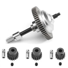 Center Differential Upgrade Kit for Traxxas 4x4 Stampede Hoss 4x4, Durability Metal Gear Set 15T 17T 19T