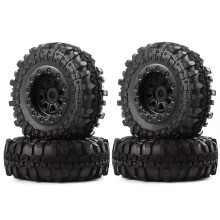 RC Crawler Tires 47x18mm for Axial SCX24 1/24 Scale, Durable Offroad Set with Enhanced Traction