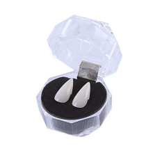 Halloween Vampire Fangs 17mm Resin Cosplay Fake Teeth for Kids and Adults Costume Accessory