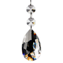 20Pcs Chandelier Crystals,Clear Teardrop Crystal Chandelier Pendants Parts Beads,Hanging Crystals For Chandeliers(50Mm,Clear)