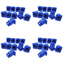 40 STÜCKE Powercon Stecker 3 Pins 20 ein 250 V Power Lautsprecher Einbaubuchse Buchse für LED-Bildschirm Bühnenbeleuchtung, Blau