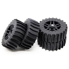 RC Car Paddle Tires 1/8 Scale OffRoad 17mm Hex for ARRMA TRAXXAS, Enhanced Sand Traction 2Pcs