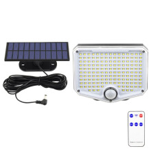 Zonne- Buitenlamp met Superheldere Bewegingssensor, Krachtige LED-Tuinwandlamp IP44, 3 Werkmodi, 153 LED'S