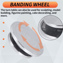 Heavy Duty Sculpting Wheel Turntable Pottery Stand Revolving DIY Tool Art Crafts Platform for Model Building - 15cm