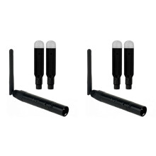 4x DMX Draadloos 2 Vrouwelijke Ontvangers en 1 Mannelijke Zenderbediening 2.4G voor Dfi DJ Korte Versie voor Led Stage PAR EU Stekker