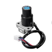 Cilindro de Bloqueo del Interruptor de Encendido de Motocicleta con Juego de Llaves para KLR650 1987-2007