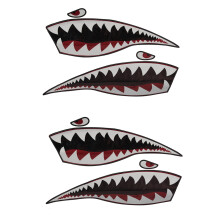 4X Waterproof PVC Decal Teeths for Kayak Boat Car Truck Stickers