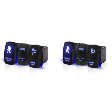 6x Rocker LED Light Bar Sasquatch Lights Lighted Whip for ATV Maverick X3 Ranger RZR