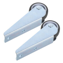 2pcs Sliding Door Roller Replacement Gate Wheels Sliding Shaft Wheel Anti-Sag Side or Bottom Mount Support Wheels