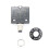 5X 5A Circuit Breaker 12V/24V Push Button Resettable Thermal Circuit Breaker Panel Mount with Waterproof Cap 4