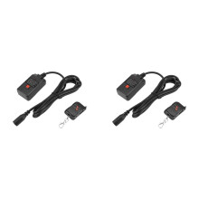 2X AC 90-240V Draagbare 3-Pins Draadloze Afstandsbedieningsontvanger voor Rookmachine DJ-Podiumontvanger Mist 400W 500W 900W 1500W A