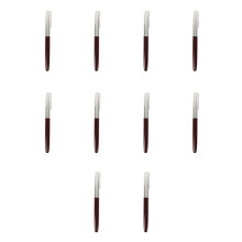 10X HERO 616 Fountain Pen Hooded Golden Nib Dark Red Small Vintage