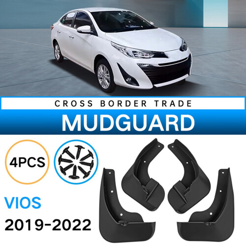 Car Mudguards for  Vios 2019-2022  Mud Guard Flap  Flaps Mudflaps Accessories 2