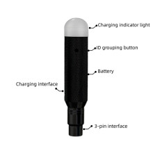 4x DMX Wireless 2 Kvinnliga Mottagare och 1 Manlig Sändarkontroll 2.4G för Dfi DJ Kort Version för LED Stage PAR EU-Kontakt