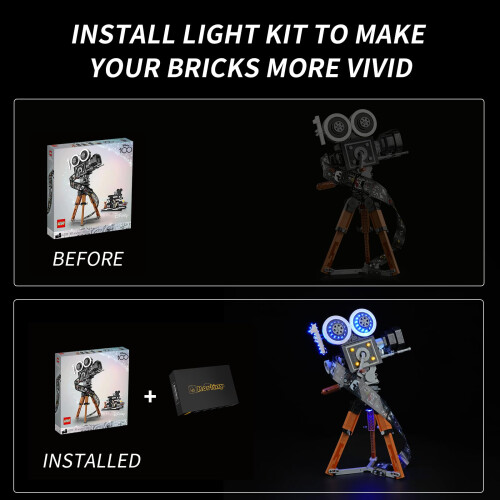 LED Light Kit Compatible with  Disney 43230 Camera Set, Optical Control Lighting with Precise Light Control 2