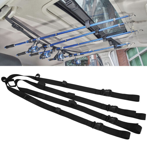 2 Pack Car Fishing Rod Holder Straps