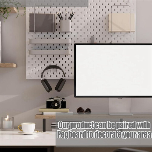 24Pcs Peg Board Hooks, Peg Board Accessories, Long Peg Board Hooks Set Metal Storage Tool Waterproof Home Office Tool 2