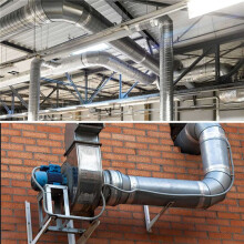 2Stück 4-Zoll-HVAC-Kanal, Manueller Volumendämpfer mit Hülse, Verzinkt, Verstellbarer Luftstromkanal, HVACAir Balance für HVAC, Dunstabzugshaube