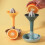 Ergonomic Citrus Lemon Juicer Squeezer Manual Fruit Press-Pink 6