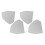 2 Pair Car Side Door Front Upper Cover Auto Interior Trim Shell for - E-Class W211 2003-2009 2117270148 1