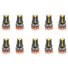 10 Piece 100K Ohm 3 Terminals Linear Taper Rotary Audio B Type Potentiometer Pot