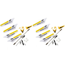 2X SyMA Replacement Kit for SyMA S107 / S107G RC – Helicopter, Blades, Connect Buckle, Inner Shaft - Yellow
