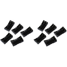 10 Pcs Black Plastic 2 x 3.7V 18650 Batteries 4 Pin Battery Holder Case