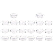 20 Pièces Boîtes de Petri en Plastique Stérile 35 mm x 10 mm ûrCouvercle pour Levure à Plaque LB (Couleur Transparente)
