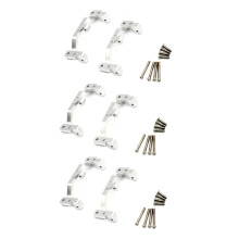 6x Metal Pull Rod Base Bracket for MN D90 D91 D99S MN90 MN99S 1/12 RC Car Upgrade Parts,Silver