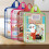 Handheld Book Carrying Bag 3 Compartments File Organiser-Blue 3