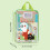 Handheld Book Carrying Bag 3 Compartments File Organiser-Blue 4