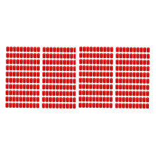 200Pcs Rubber End Caps 9.5mm ID PVC Round Tube Bolt Cap Cover Screw Thread Protectors Red
